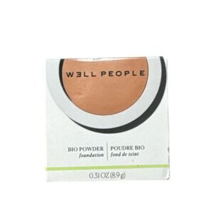 Well People Bio Powder Foundation 5.5W Medium Warm New Sealed Plant-Powered